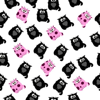 Şirin bir kedinin çizimi