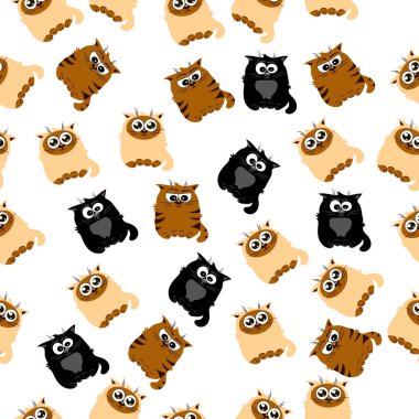 Şirin bir kedinin çizimi