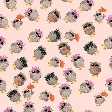 Şapkalı bir şirin baykuş