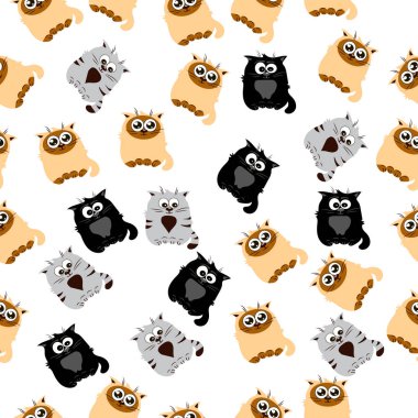 Şirin bir kedinin çizimi