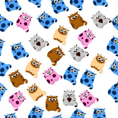 Şirin bir kedinin çizimi