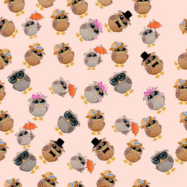 Şapkalı bir şirin baykuş