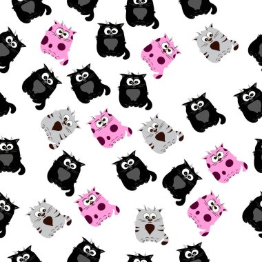 Şirin bir kedinin çizimi