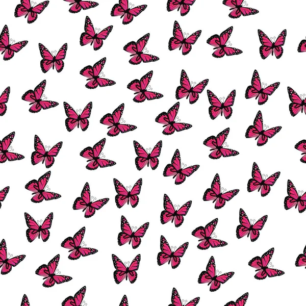 Ilustração de uma borboleta colorida — Vetor de Stock