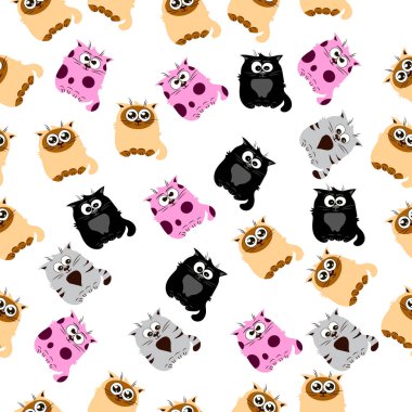 Şirin bir kedinin çizimi