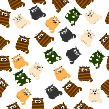 Şirin bir kedinin çizimi