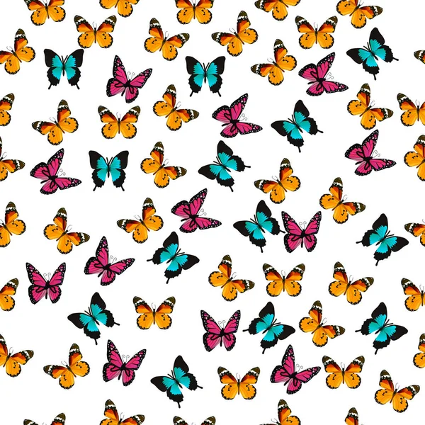 Ilustración de una mariposa colorida — Vector de stock