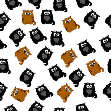 Şirin bir kedinin çizimi