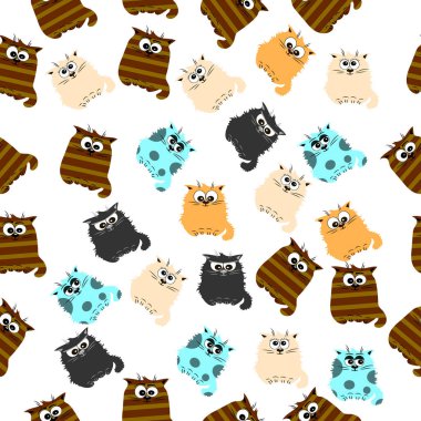 Şirin bir kedinin çizimi