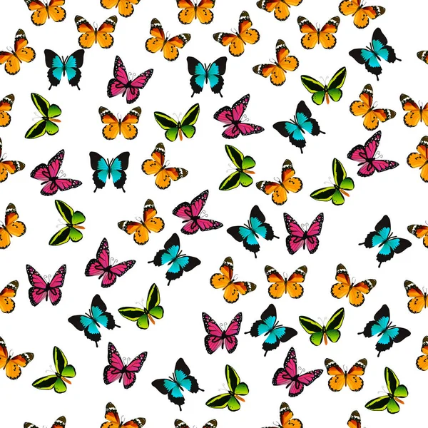 Иллюстрация красочной бабочки — стоковый вектор