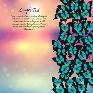 Kelebeklerle bahar arkaplanı