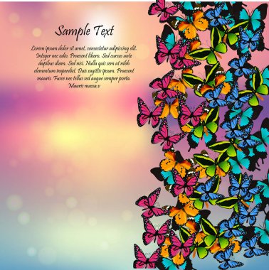 Kelebeklerle bahar arkaplanı