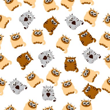 Şirin bir kedinin çizimi