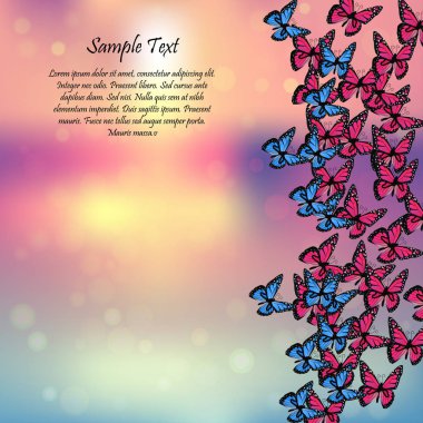 Kelebeklerle bahar arkaplanı