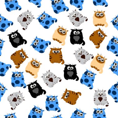 Şirin bir kedinin çizimi