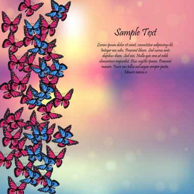 Kelebeklerle bahar arkaplanı