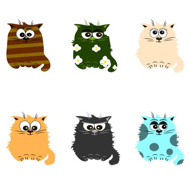 Şirin bir kedinin çizimi