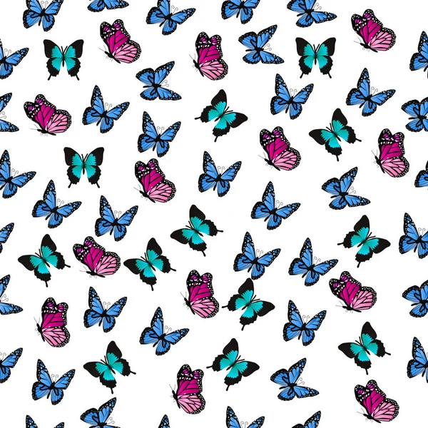 Illustratie van een kleurrijke vlinder — Stockvector