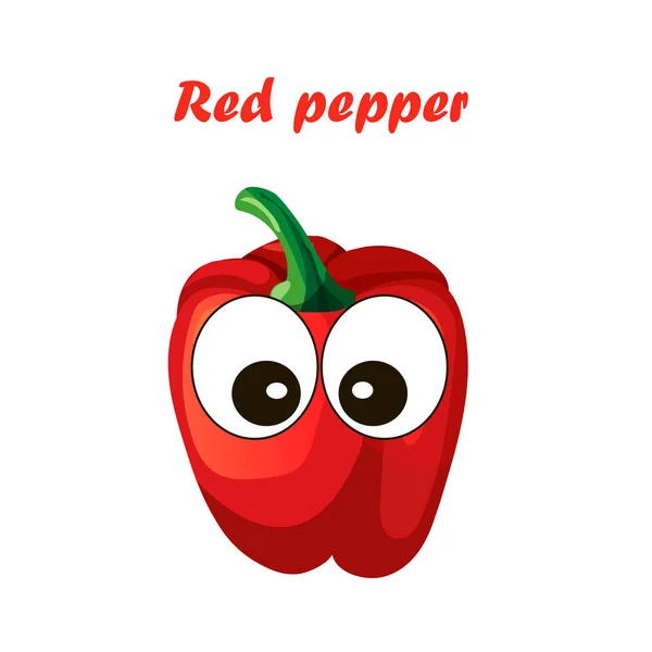 Pimiento rojo — Vector de stock