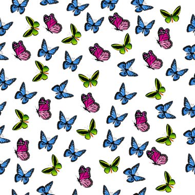 renkli kelebek çizimi