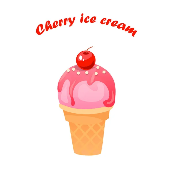 Illustration of ice cream — Stock Vector