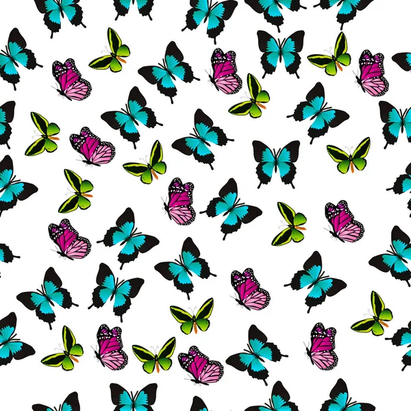 Illustration d'un papillon coloré — Image vectorielle