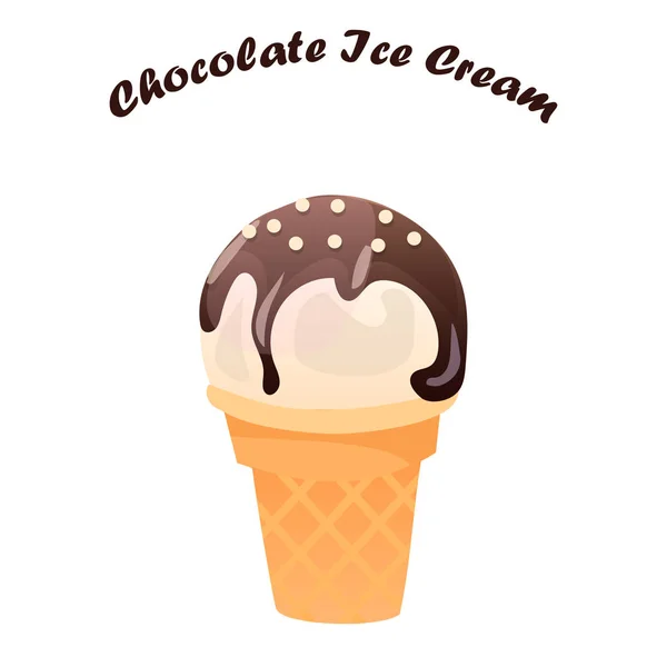 Illustration of ice cream — Stock Vector