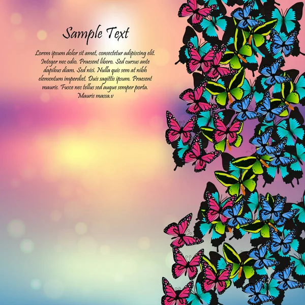 Kelebeklerle bahar arkaplanı