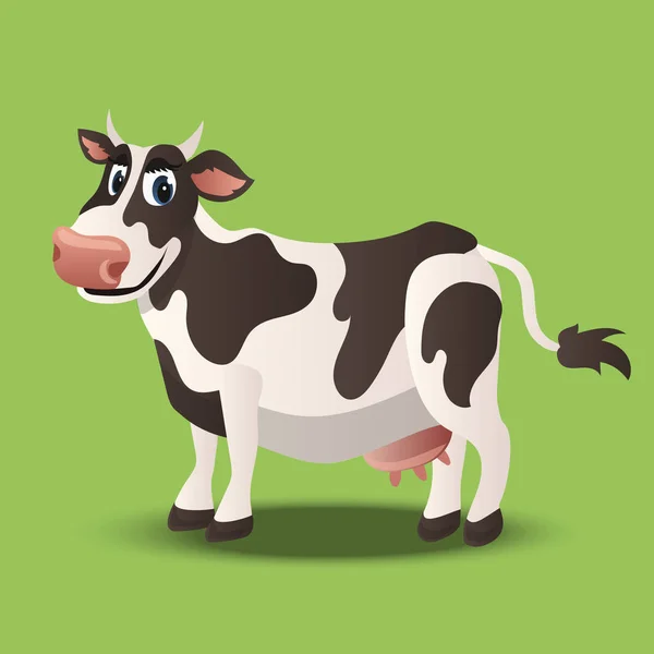 Ilustración de una vaca linda — Vector de stock