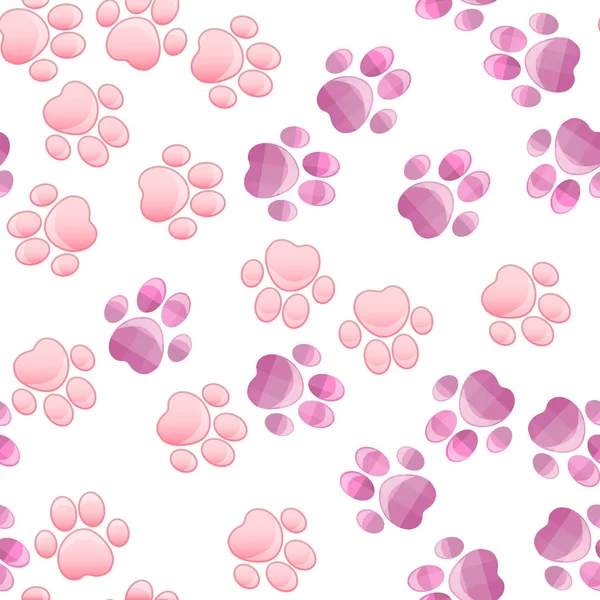 cat and dog paw print with claws