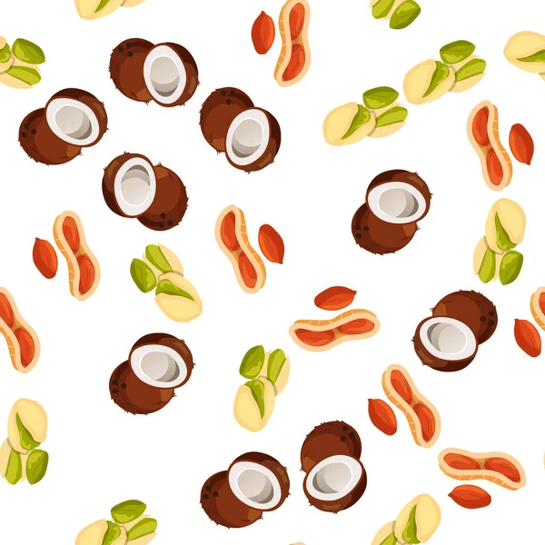 Ilustración de frutos secos — Vector de stock