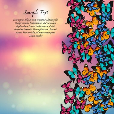 Kelebeklerle bahar arkaplanı