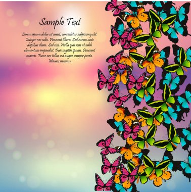 Kelebeklerle bahar arkaplanı