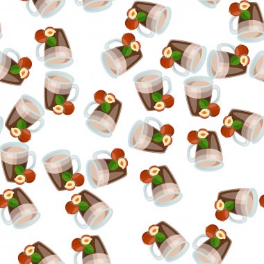 Sıcak çikolata kupası.