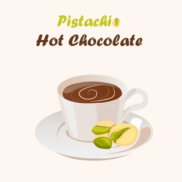 Hot chocolate cup — Stock Vector