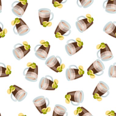 Sıcak çikolata kupası.