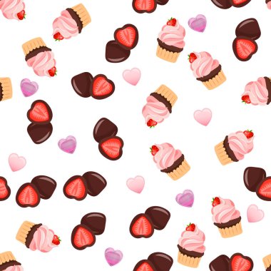 Çilekli çikolatalı kek