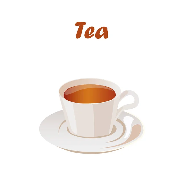 Ilustración de taza de té — Archivo Imágenes Vectoriales