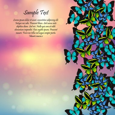 Kelebeklerle bahar arkaplanı