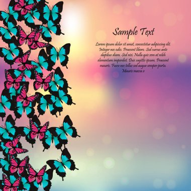 Kelebeklerle bahar arkaplanı