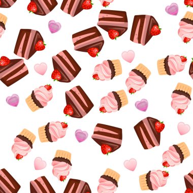 Çilekli çikolatalı kek