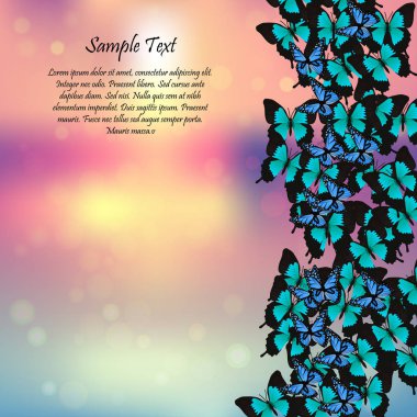 Kelebeklerle bahar arkaplanı