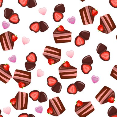 Çilekli çikolatalı kek