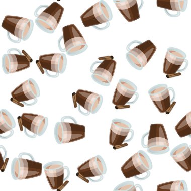 Sıcak çikolata kupası.