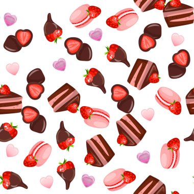 Çilekli çikolatalı kek