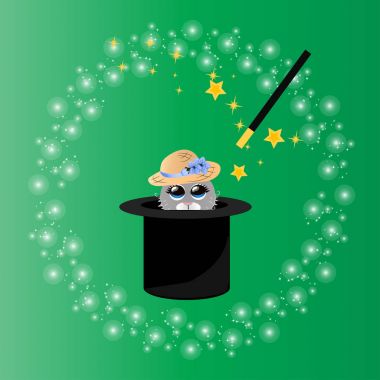 sihirli şapka, tavşan kulakları