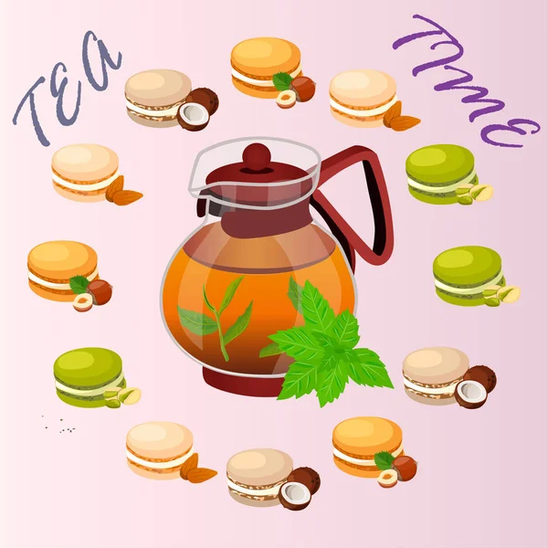 Ілюстрація чайник — стоковий вектор