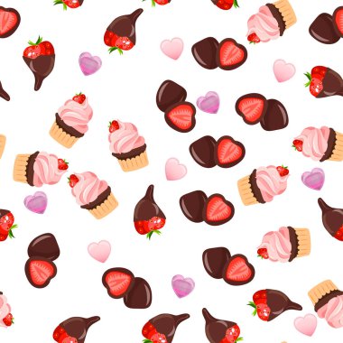 Çilekli çikolatalı kek