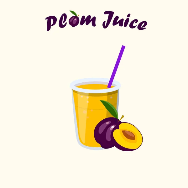 Vector plum SAP — Stockvector