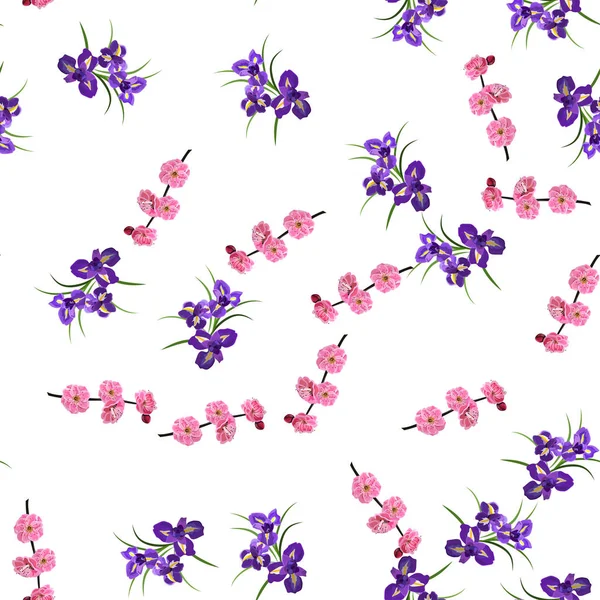 Purple Iris flowers